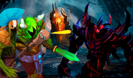 Dota 2: SHADOW FIEND vs CREEPS!