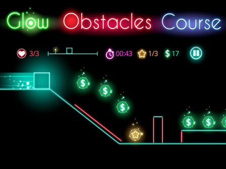 Glow obstacle course