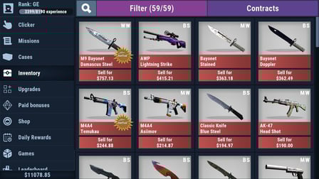 Case Clicker - CS GO сase opening simulator - Screenshot 1