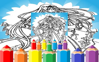 Anime Princess Coloring Pages