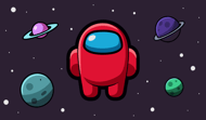 Amogus: dodge the asteroid!