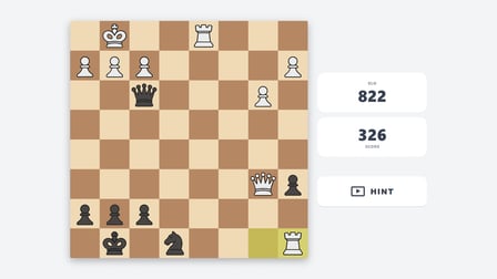 Chess puzzles: find the best move - Screenshot 1
