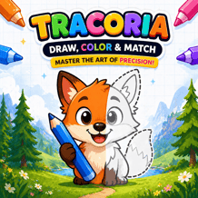 Tracoria: Draw, Color & Match