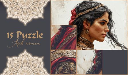 15 Puzzle Arab Women