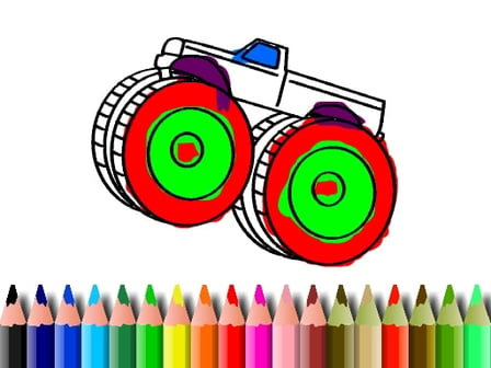 BTS Monster Truck Coloring