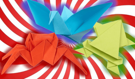 Clicker de papel de origami