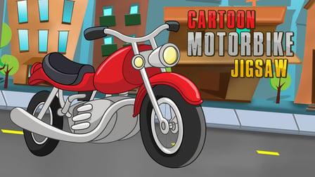 Cartoon Motorbike Jigsaw