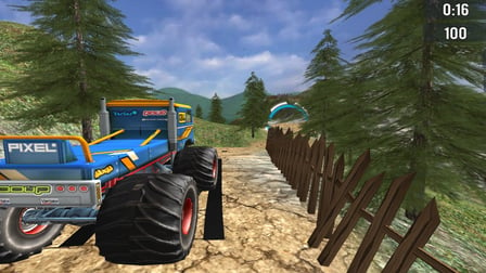 Monster Truck Offroad Driving Mountain