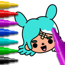 Toka Boca Coloring for Girls