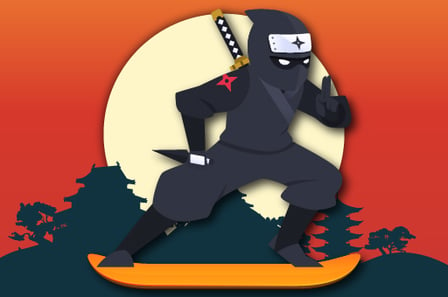 Lava And Ninja Skateboard