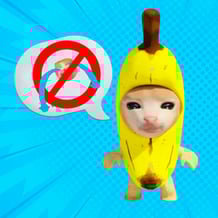 Cat banana don't cry
