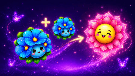 Funny Merges: Grow a Flower