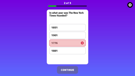 NYT Quiz - Screenshot 2
