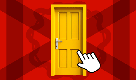 Porta rossa Porta gialla: Clicker