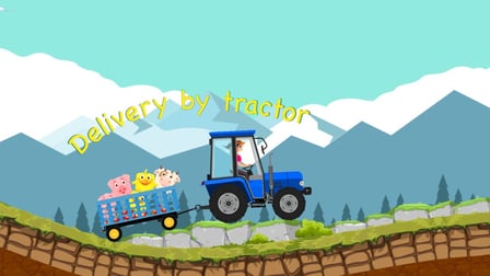 Delivery by tractor