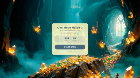 One Move Match-3 - Screenshot 1