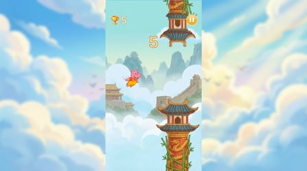 Flappy Hippo: Ancient world - Screenshot 1