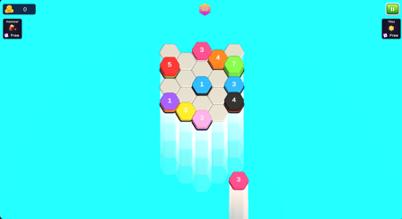 Hexa Color Stack Game - Screenshot 1