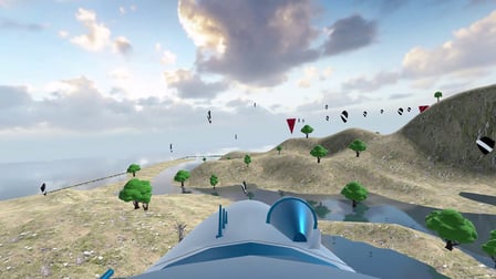 Aerial combat. The pilot of the plane. - Screenshot 2