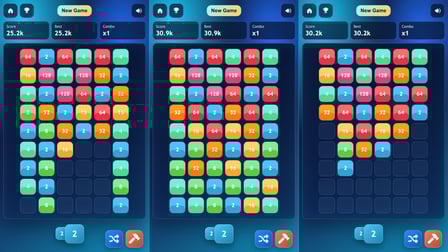 Block shooter 2048 - Screenshot 2