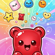 Merge gummy bears! Enjoy