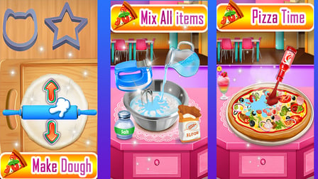 Pizza maker cooking and baking games for kids