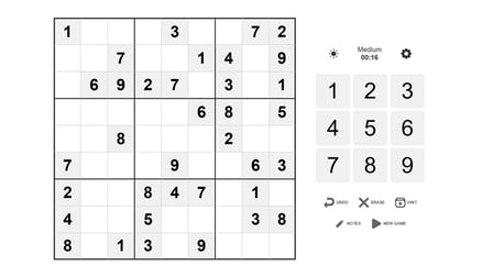Classic Sudoku - Screenshot 1