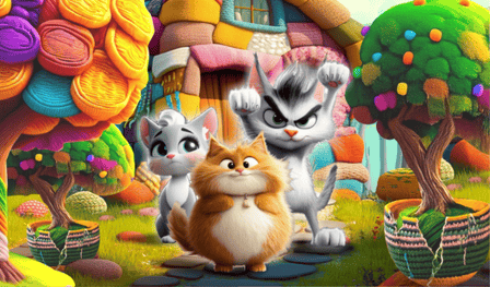Kitties in Soft World: merge game