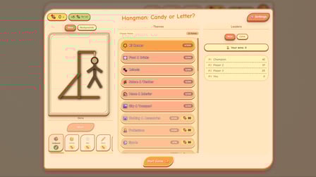 Hangman: Candy or Letter? - Screenshot 1