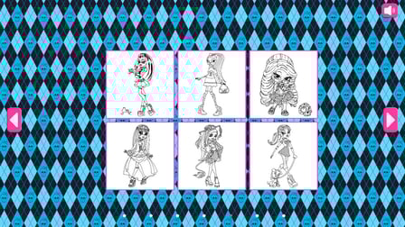 Monster Girls: Coloring & Stickers - Screenshot 5