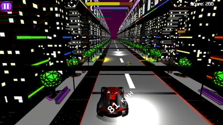 Hyper Neon Car - Screenshot 1