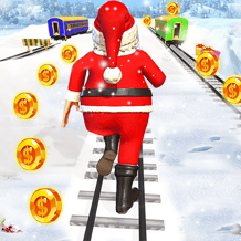 Xmas Santa Surfer Running Game