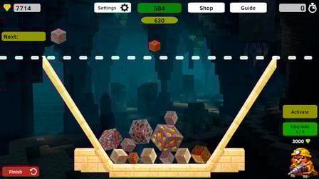 Merge cubes - reach the bedrock - Screenshot 3