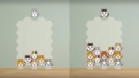 Caterfall 2048 - Screenshot 1