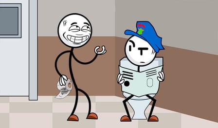 Stickman Troll Thief