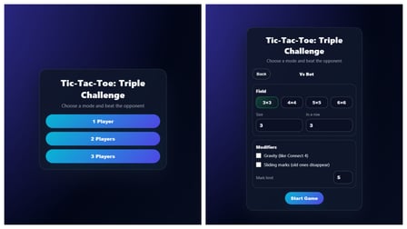 Tic-Tac-Toe: Triple Challenge - Screenshot 1
