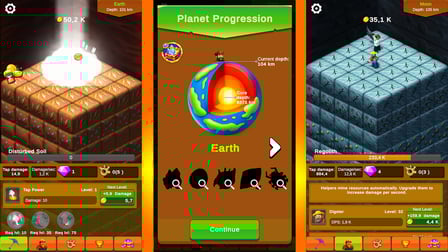 Planet Digger: Clicker - Screenshot 1