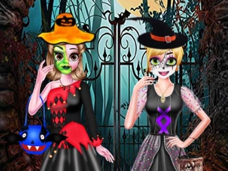 SISTERS HALLOWEEN DRESSES