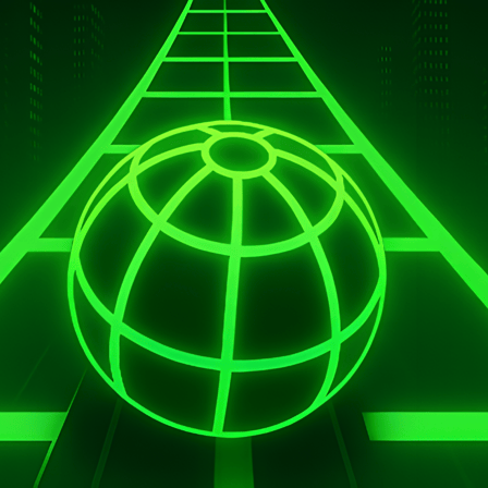 Neon Ball Slope